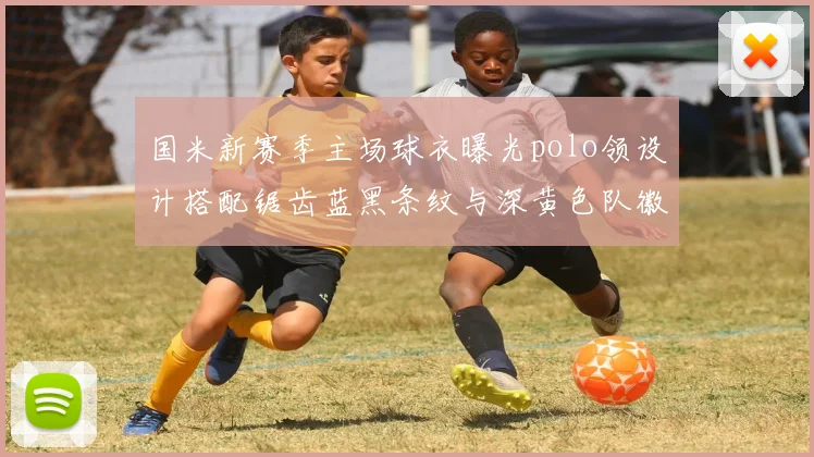 国米新赛季主场球衣曝光polo领设计搭配锯齿蓝黑条纹与深黄色队徽